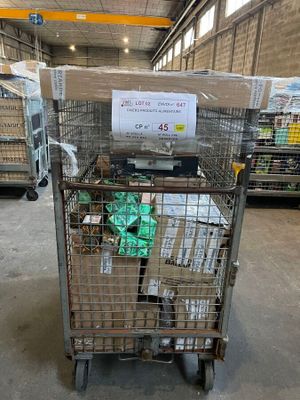 a shopping cart with a lot of items in it