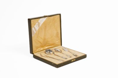 Service à mignardises en argent poinçon Minerve 1er titre 950/1000 com - Photo 1