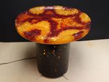 a picture of a pie sitting on top of a table