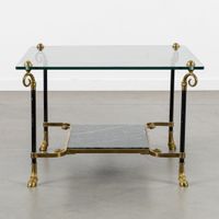 Table basse de style Hollywood Regency, dotée de pieds en fo… (photo 4)