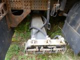 a close up view of the front end of a semi truck