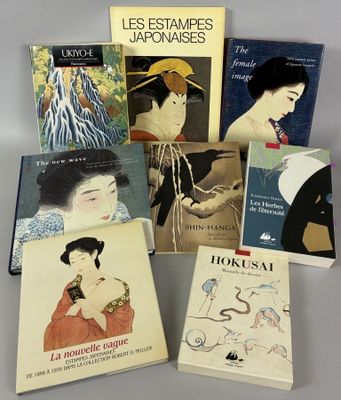 five books of japanese art and crafts are arranged on a table