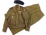 an image of a military uniform is shown on a white background