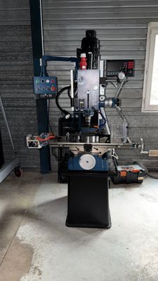 a machine that is sitting inside of a building