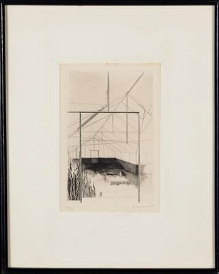 une image d'un dessin en noir et blanc d'un bâtiment