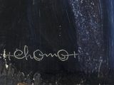 a painting on the wall of a building with graffiti written on it