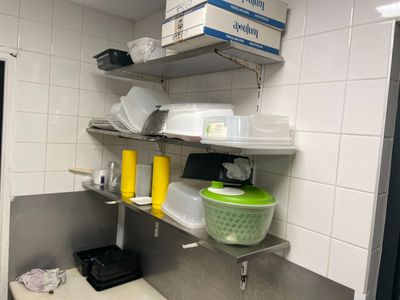 3 étagères murales inox. L : 120. - Photo 1