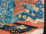 a painting of a woman sitting on a rug