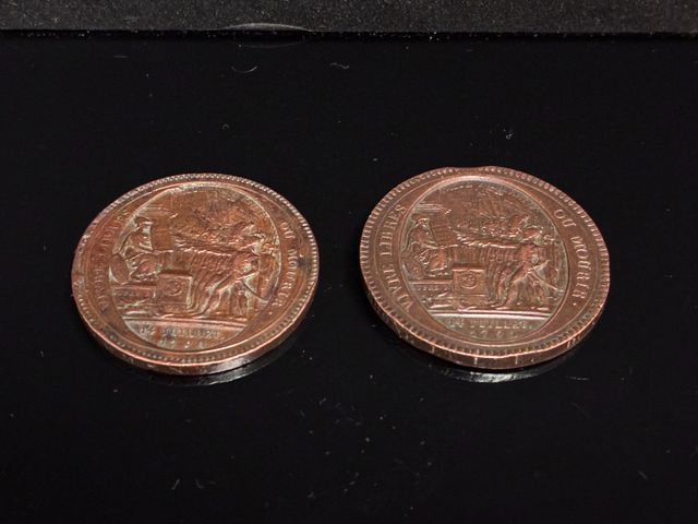 Monnaie de confiance (Monneron frères), 5 sols 1792, au serment. ...