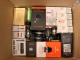 a box full of electronic items that are in it