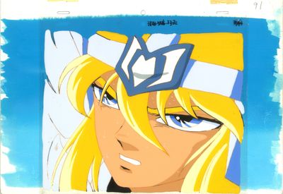 an image of a picture of a woman with blonde hair and a crown on her head