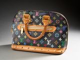 a louis vuitton handbag with multicolored stars on it