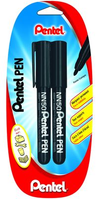 Lot de 2 - PENTEL - Marqueurs permanents NN50 - Pointe coniq…