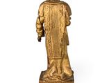 an image of a statue of a man with a hat and a cane