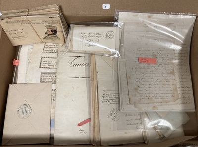 Archive d'un officier entre 1870 et 1890. CPM 1914/18 etc Très bo