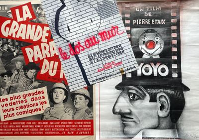 [Cinéma]. LOT de 3 affiches comprenant :
