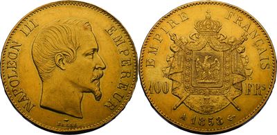 une pièce « sovereign » en or à l'effigie de la reine Victoria