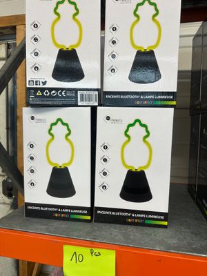 Lot de 10 lampes enceintes ananas