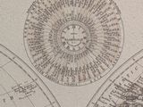 a map of the world on the wall of a room