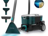 an image of a vacuum cleaner with a blue light on top of it