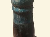 a close up of a bottle of wine on a table