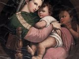 an image of a painting of a woman holding a baby in her arms