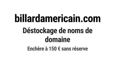 Nom de domaine billardamericain.