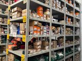 many boxes and boxes on the shelves in the warehouse