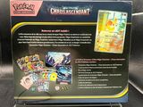 the box of pokemon trading card game has a picture of a pokemon character on it