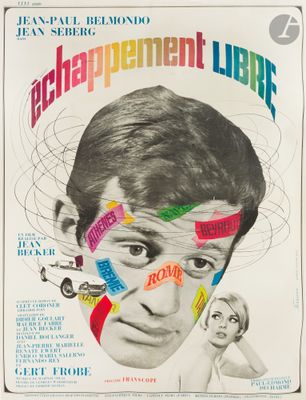 a movie poster for the film ' s 50th anniversary featuring a man ' s face with different words on it