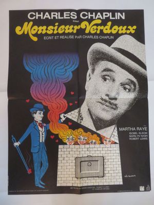 une affiche du film « Monsieur Verdux », avec Charlie Chaplin