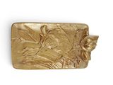 an image of a gold purse on a white background