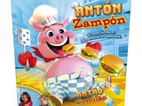Sur la boîte du jeu, on voit un cochon coiffé d'une toque de chef.