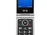 an image of a cell phone with a clock displayed on the screen