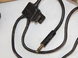 a black cord that is connected to a black cord