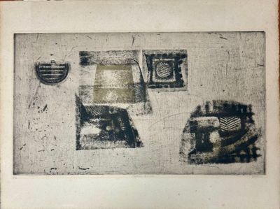 a black and white photo of a picture of a kitchen
