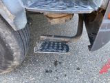 a close up view of a truck ' s front bumper