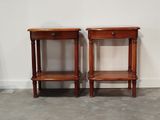 pair of 19th century french mahogany bedside tables