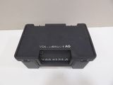 a close up of a black plastic case with the word voltwagnag on it