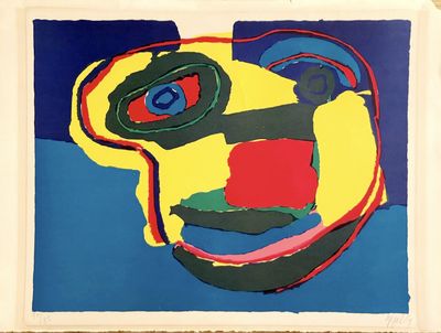 Karel Appel - Visage jaune, 1969