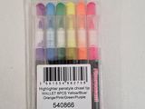 four markers in a package with a barcode on it