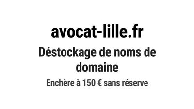 Nom de domaine avocat-lille.fr.