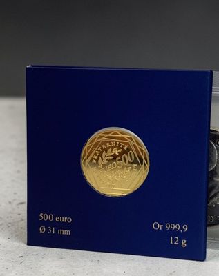 Pièce en or de 500€ - - Photo 1