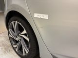 a close up of a car with a sticker on it