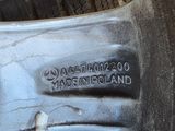 tire tread of a car with the word ' made in holland ' written on it