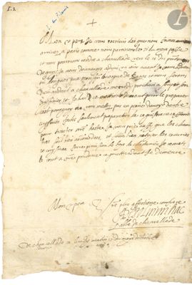 un morceau de vieux papier sur lequel on a écrit