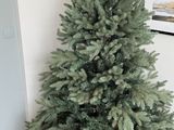 un petit sapin de Noël dans un coin de la pièce