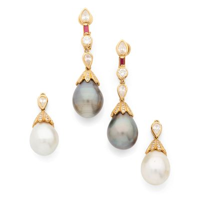 Paire DE Boucles D'Oreilles Transformables