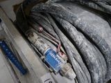 a pile of wires that are sitting on top of a table