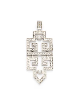 an art deco diamond pendant